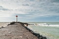 Lighthouse of Grau d`Agde, in winter, in HÃÂ©rault, in Occitanie, in France Royalty Free Stock Photo