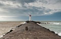 Lighthouse of Grau d`Agde, in winter, in HÃÂ©rault, in Occitanie, in France Royalty Free Stock Photo