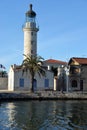 Le Grau du Roi. Lighthouse. City in the south of France.