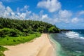 Le Gris Gris beach on the south coast of Mauritius Royalty Free Stock Photo