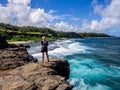 Le Gris Gris cliffs and beach on the south coast of Mauritius Royalty Free Stock Photo