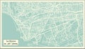 Le Havre France City Map in Retro Style.