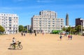 The `Porte Oceane` building complex and St Joseph church in Le Havre, France Royalty Free Stock Photo