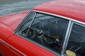 LE MANS, FRANCE - APRIL 30, 2017: Dashboard of an old English racing car MG. Vintage car near the museum 24 hours of Le mans