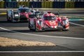 Le Mans / France - June 13-14 2017: 24 hours of Le Mans - Oreca07 - Gibson front side Toyota TS050 Hybrid Royalty Free Stock Photo