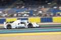 Le Mans France - June 12-13 2022: On the 24 Hours of Le Mans track, the LMP3 H24 project cars set off for their race Royalty Free Stock Photo