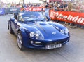 LE MANS, FRANCE - JUNE 16, 2017: Sports car Marcos is English car is presented at the parade of pilots racing 24 hours