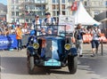 LE MANS, FRANCE - JUNE 16, 2017: Team of Alpine A470 - Gibson of Signatech Alpine Matmut, driven by R. Dumas G. Menezes M. Rao at