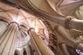 Le Mans St-Julien cathedral choir and ambulatory vaults Royalty Free Stock Photo