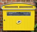 Le Mesnil sous Jumieges, France - june 22 2016 : yellow mail bo