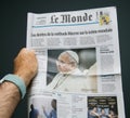 Le Monde newspaper magazine featuring Pope Francis
