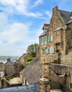 Scenic view in Mont Saint Michel, Normandy, France Royalty Free Stock Photo