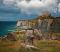 Le Mont-saint-michel, Normandie, Megalithic Site of Carnac the South Coast of Brittany, Etretat Chalk Cliffs Royalty Free Stock Photo