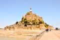 Le Mont Saint-Michel tidal island Normandy northern France Royalty Free Stock Photo