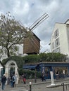 Le Moulin de la Galette at Montmartre hill in Paris, France