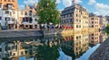 Le Petite France, the most picturesque district of old Strasbourg. Royalty Free Stock Photo