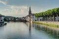 Le Salat river in Saint Girons, France