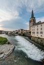 Le Salat river in Saint Girons, France