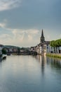 Le Salat river in Saint Girons, France