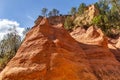 Le Sentier des Ocres in Roussillon in Provence, France