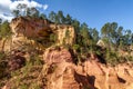 Le Sentier des Ocres in Roussillon in Provence, France