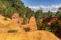 Le Sentier des Ocres in Roussillon in Provence, France