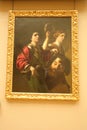 Le triomphe de David oil painting at Louvre museum in Paris