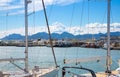 Le Vieux Port of Cannes view. Cannes yachting festival