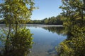 Leach pond in Borderland State Park Royalty Free Stock Photo