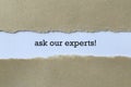 Ask our experts Royalty Free Stock Photo