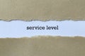 Service level Royalty Free Stock Photo