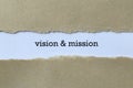 Vision and mission Royalty Free Stock Photo