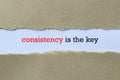 Consistency is the key Royalty Free Stock Photo