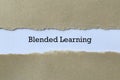 Blended learning on paper Royalty Free Stock Photo