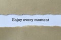 Enjoy every moment Royalty Free Stock Photo