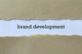 Brand development