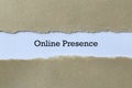 Online presence on paper