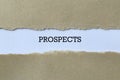 Prospects on white paper Royalty Free Stock Photo