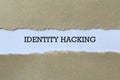 Identity hacking on paper Royalty Free Stock Photo