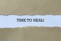 Time to heal on paper Royalty Free Stock Photo