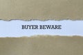 Buyer beware on paper Royalty Free Stock Photo
