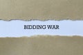 Bidding war on paper