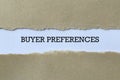 Buyer preferences on paper