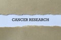Cancer research on paper Royalty Free Stock Photo