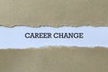 Career change on paper Royalty Free Stock Photo