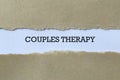 Couples therapy on paper