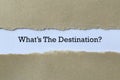 What is the destination on paper