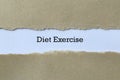 Diet exercise on paper