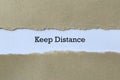 Keep distance on paper