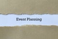 Event planning on paper